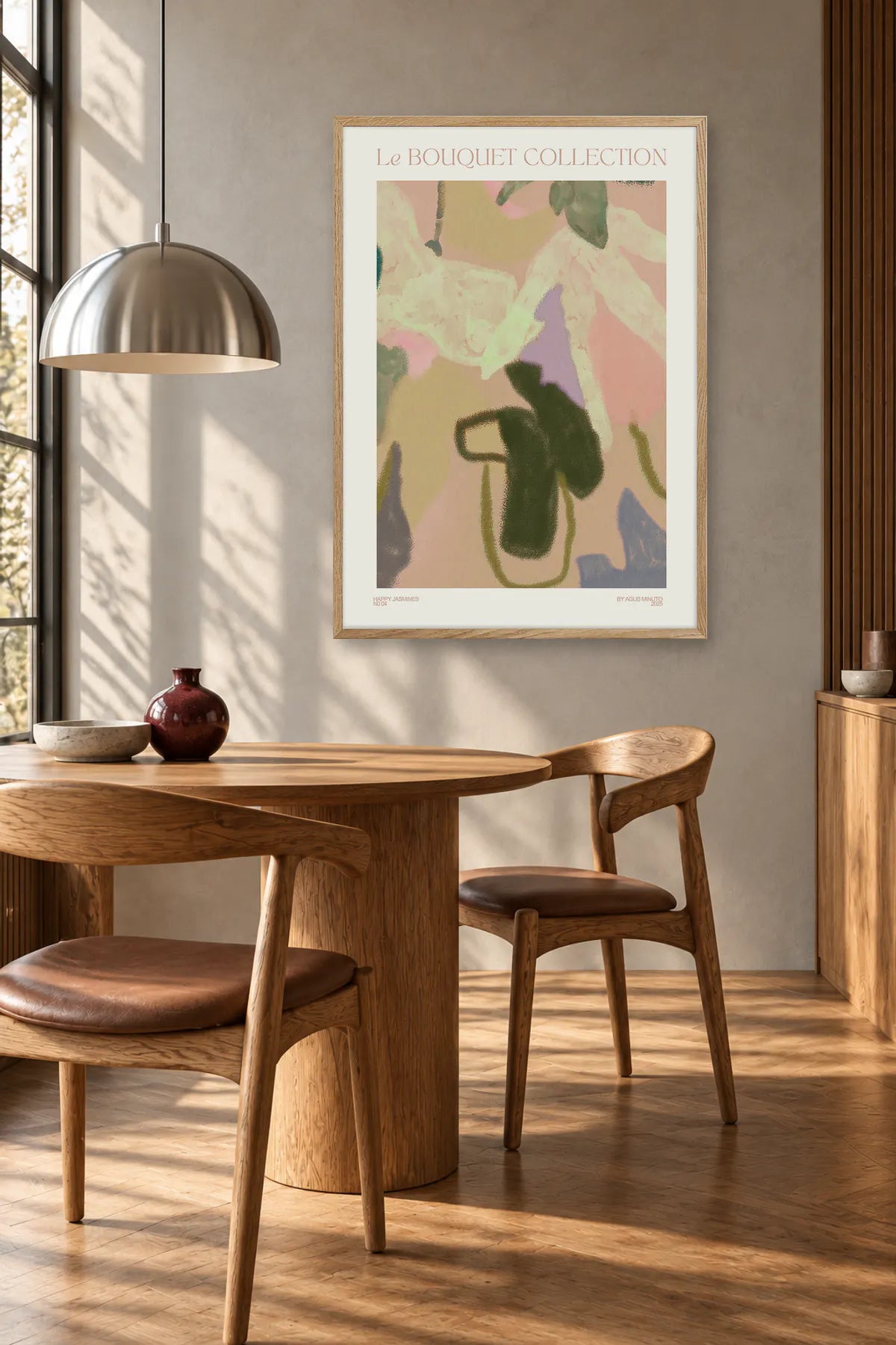 Bouquet IV by Agus Minuto — framed art in interior setting 3