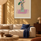 Flor I by Agus Minuto — framed art in interior setting 3