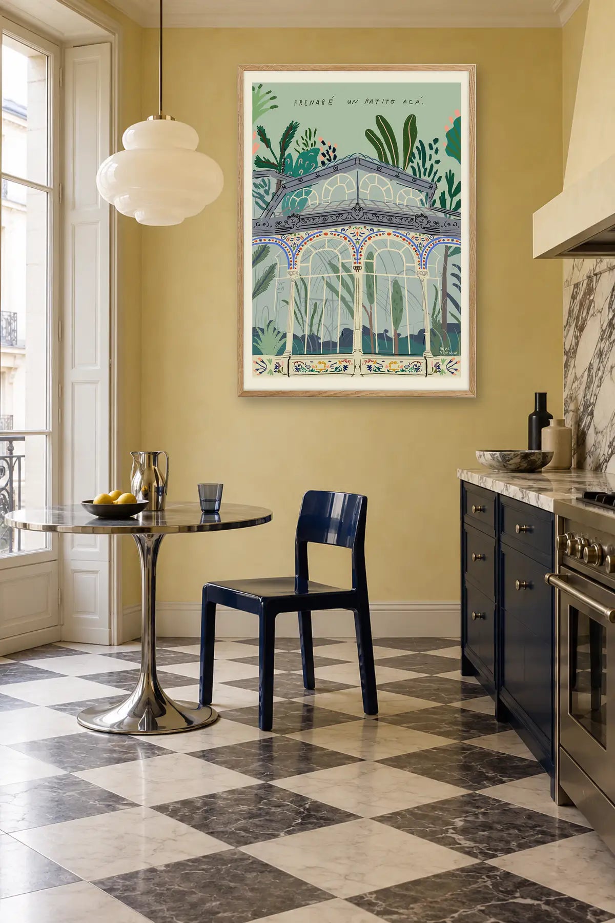 Madrid by Agus Minuto — framed art in interior setting 1