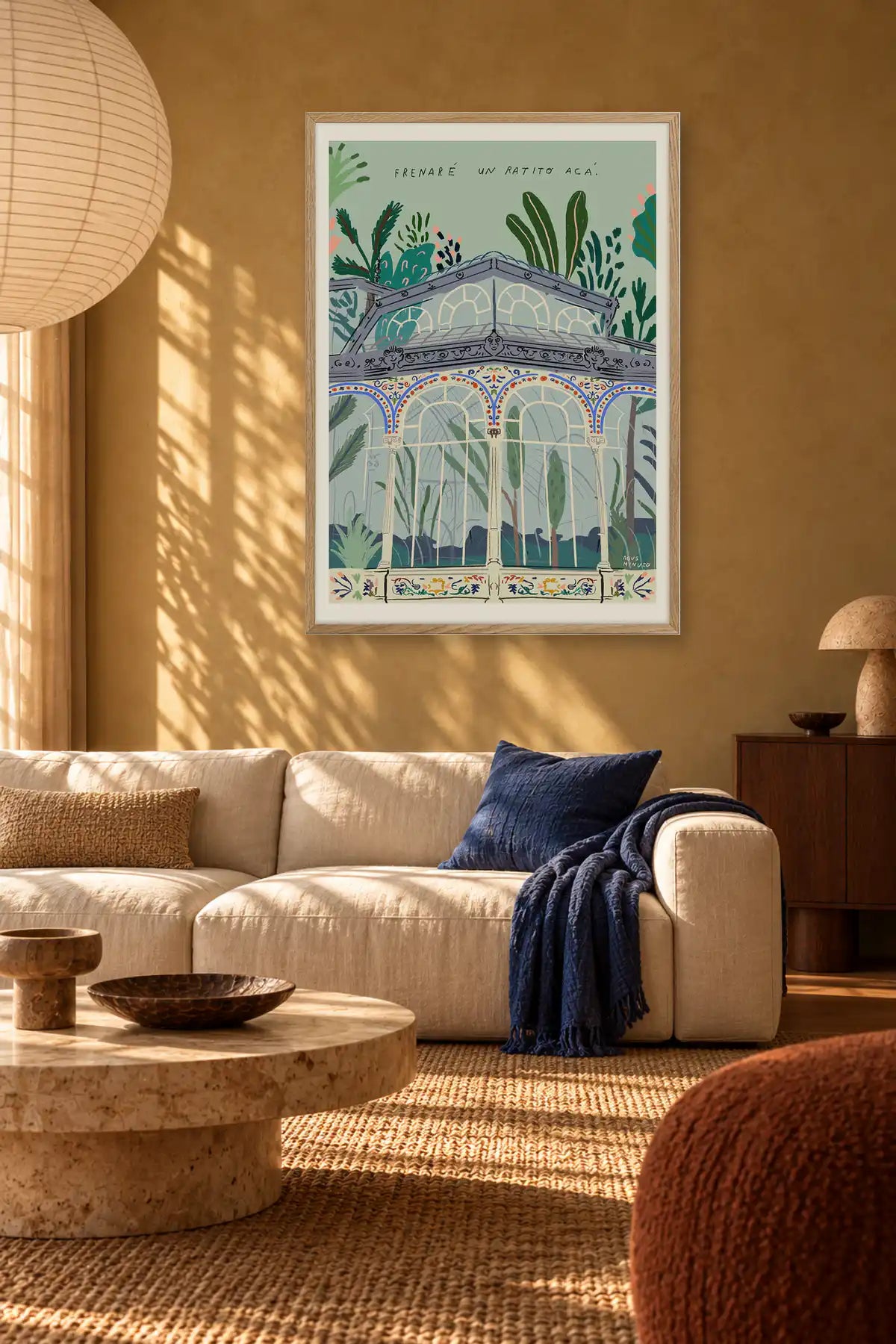 Madrid by Agus Minuto — framed art in interior setting 3