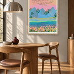 Montaña by Agus Minuto — framed art in interior setting 1