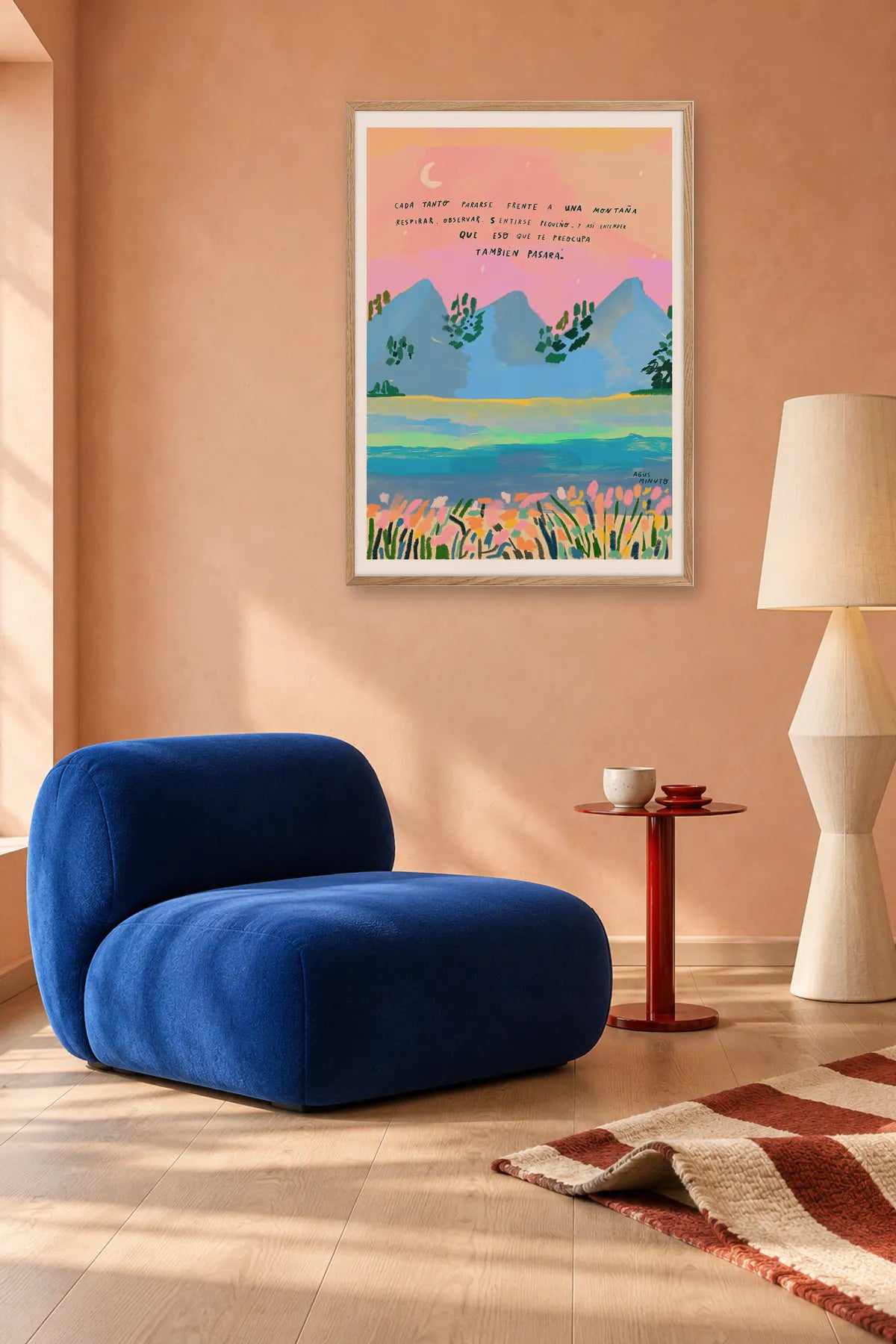 Montaña by Agus Minuto — framed art in interior setting 4