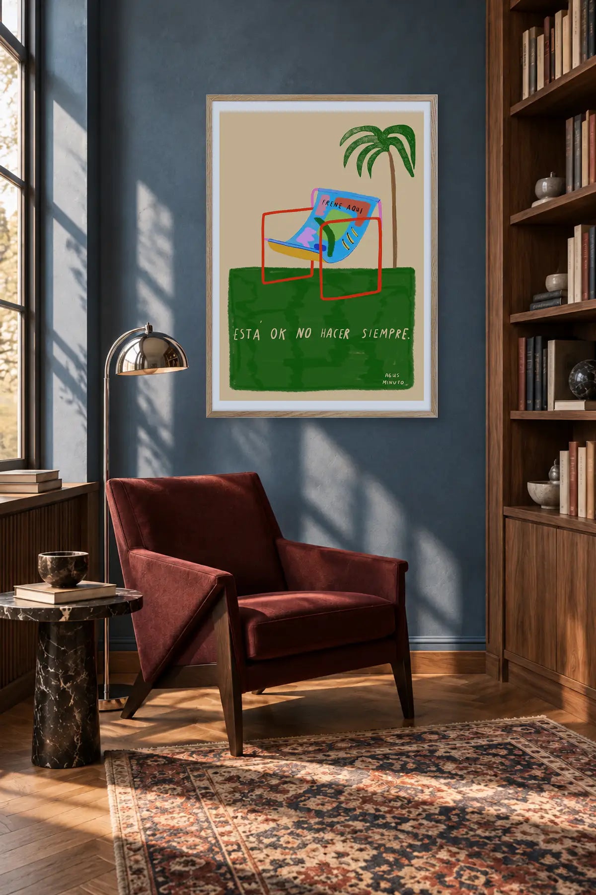 No hacer by Agus Minuto — framed art in interior setting 1
