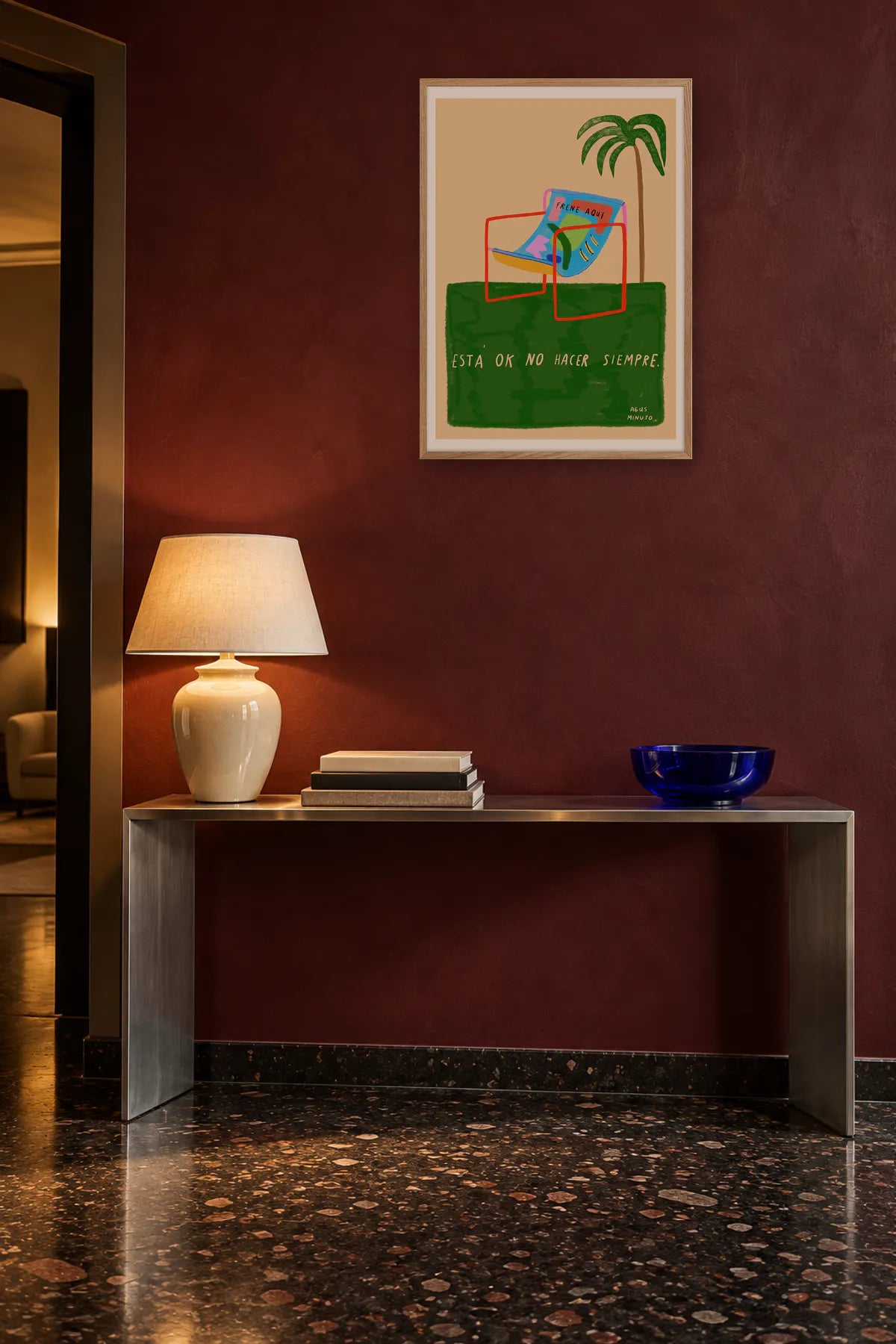 No hacer by Agus Minuto — framed art in interior setting 2