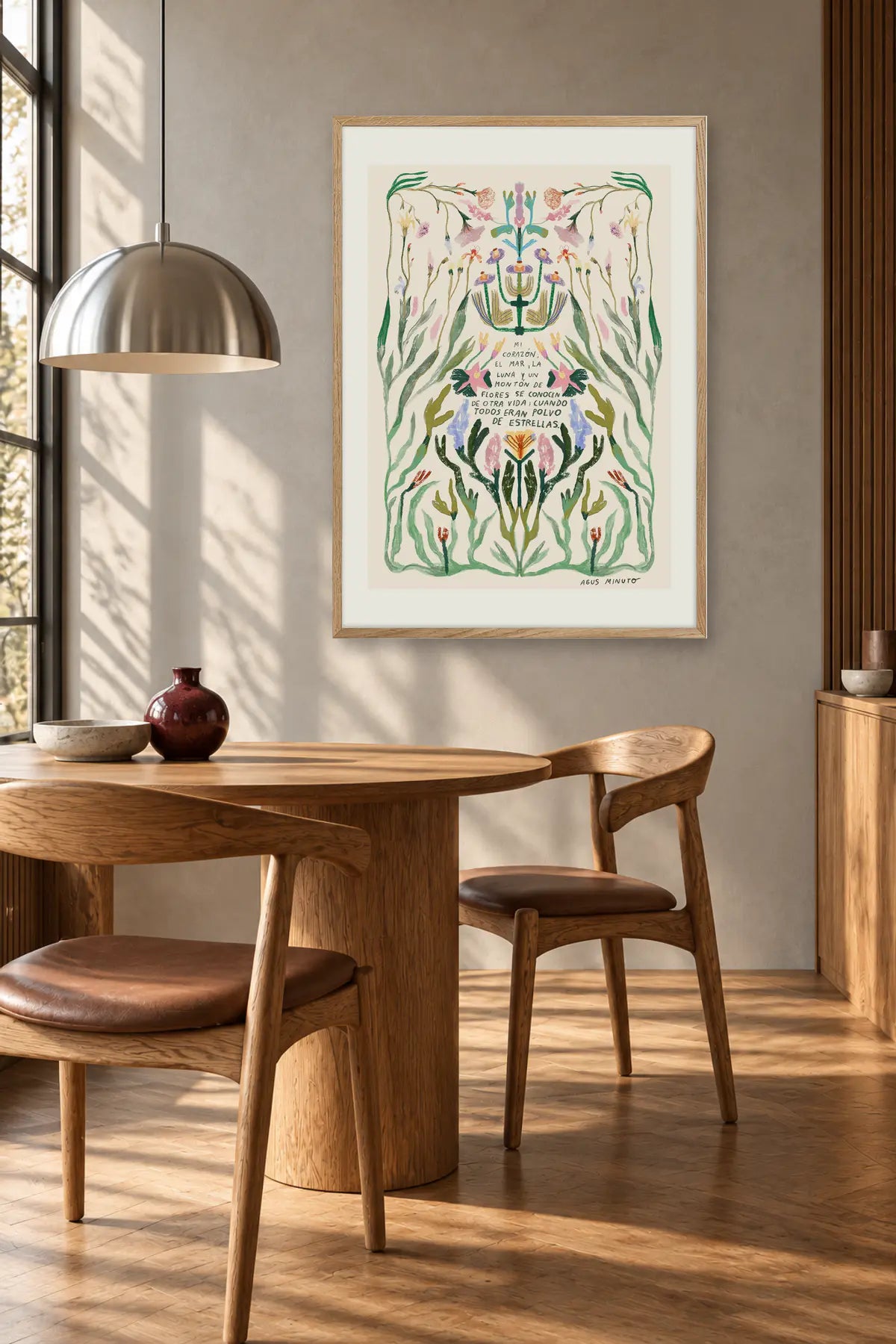 Polvo de estrellas by Agus Minuto — framed art in interior setting 3