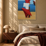 Red Hat By The Sea by Alexander Trifonov — framed art in interior setting 1
