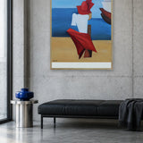 Red Hat By The Sea by Alexander Trifonov — framed art in interior setting 3