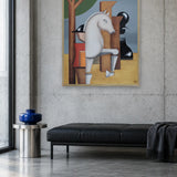 Strategic Chess Knight by Alexander Trifonov — framed art in interior setting 2
