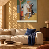 Strategic Chess Knight by Alexander Trifonov — framed art in interior setting 3