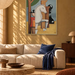 Strategic Chess Knight by Alexander Trifonov — framed art in interior setting 3