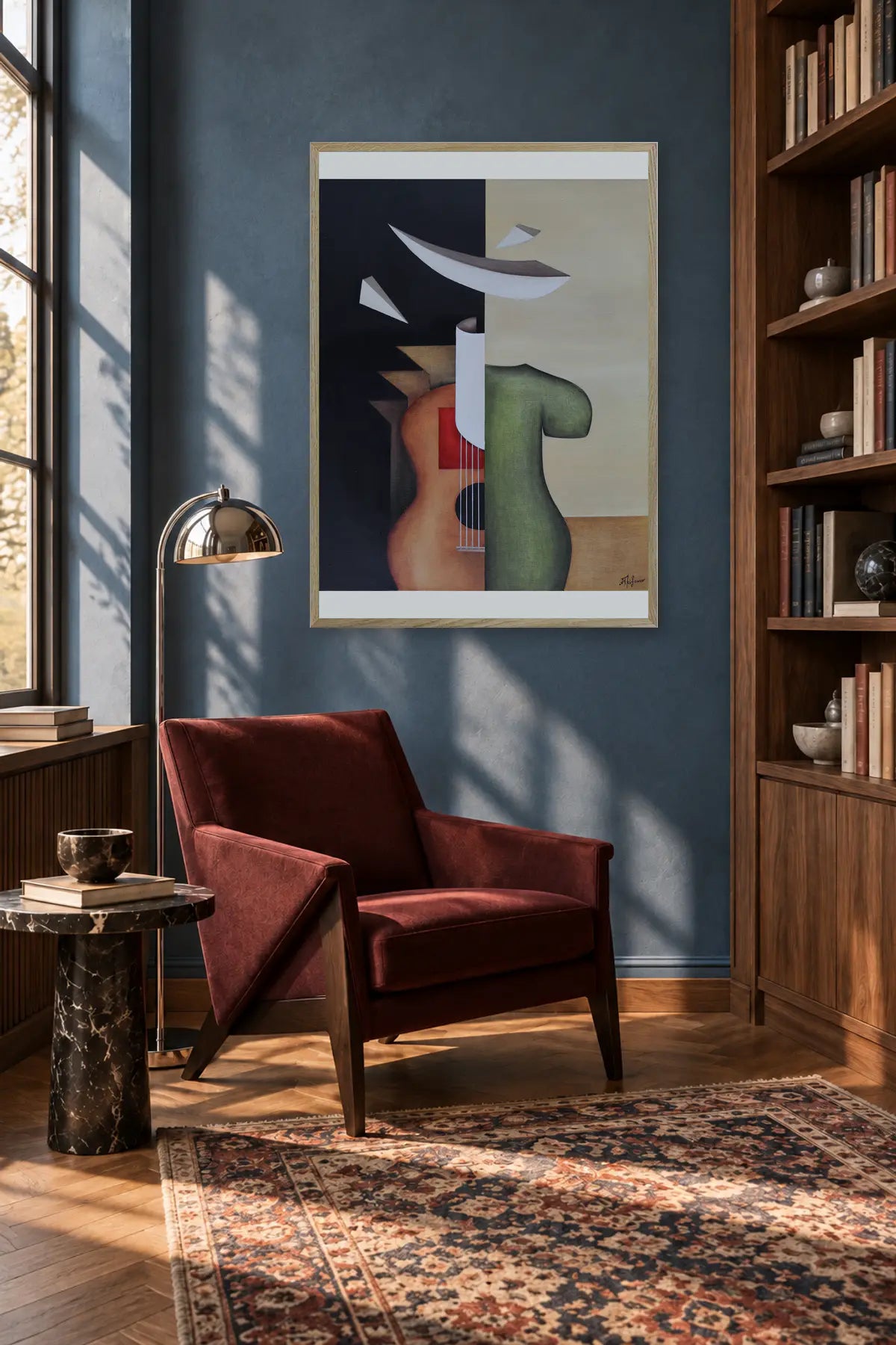 Surreal Music Form by Alexander Trifonov — framed art in interior setting 1