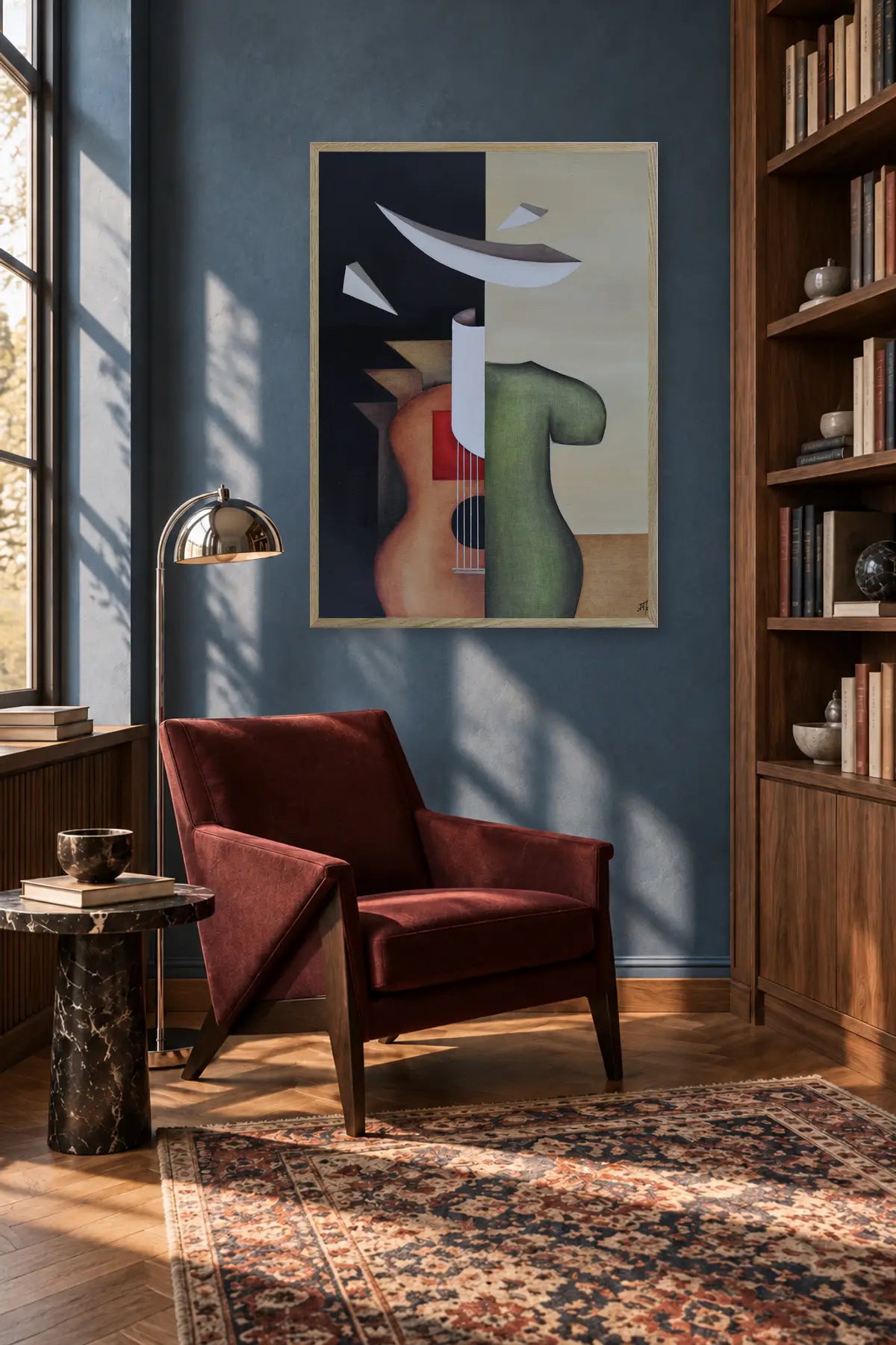 Surreal Music Form by Alexander Trifonov — framed art in interior setting 1