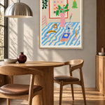 Yoga by Agus Minuto — framed art in interior setting 1