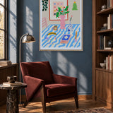 Yoga by Agus Minuto — framed art in interior setting 2