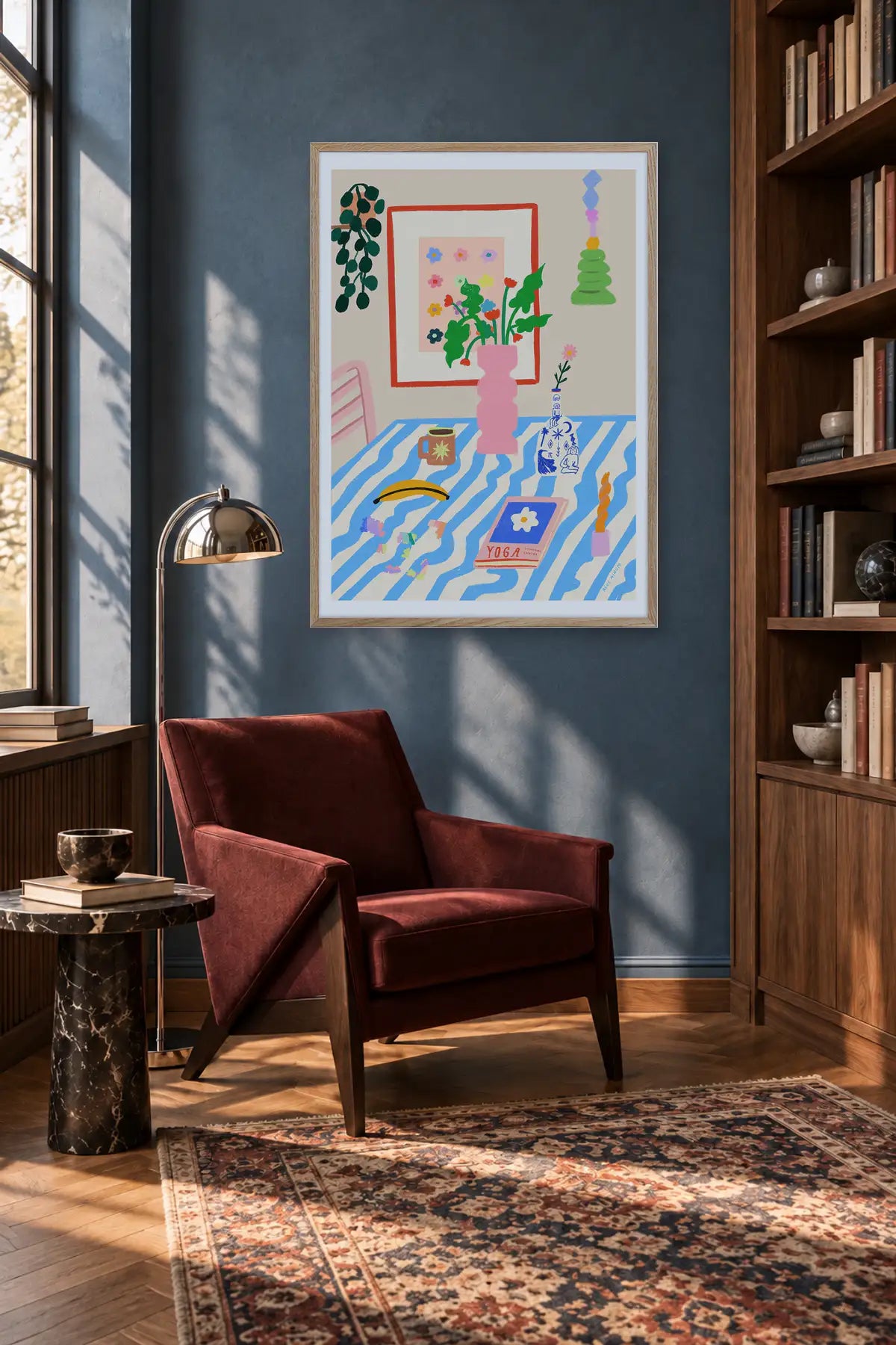 Yoga by Agus Minuto — framed art in interior setting 2