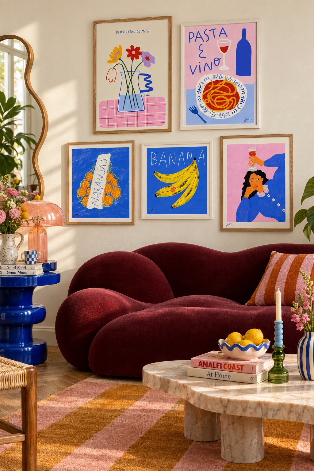 Framed art by Julieta Fama